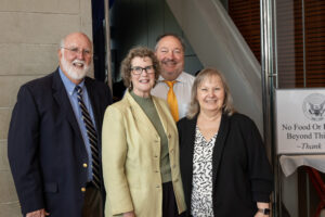 Dr. Elton Cleveland, Sr. Julea Garner, Chris Rule, and Dorothy Leonard gather for a photo.